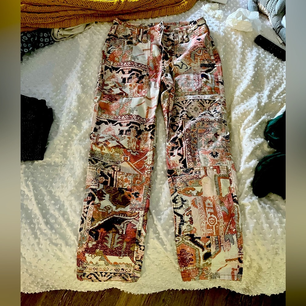 ANTHROPOLOGIE WILD DENIM PANTS.. SIZE 25=these ARE SO COOL!! MUST HAVE!!
